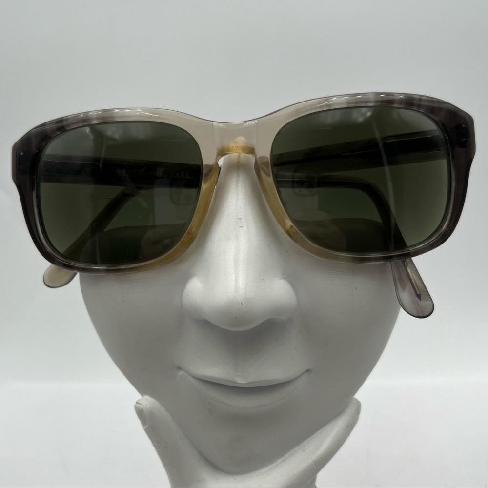 Vintage Robert Michael Gray Translucent Oval Sunglasses Frames Martin-Copeland